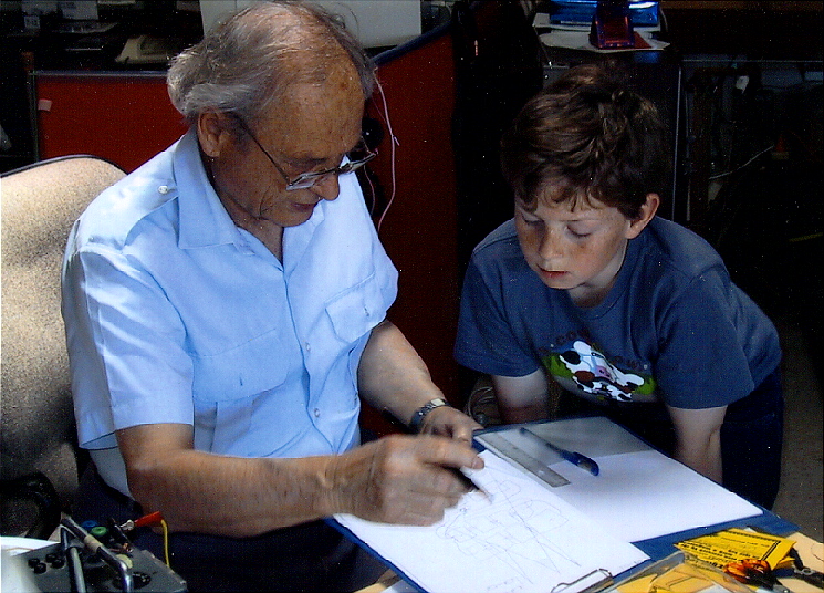 Peter with one of his students