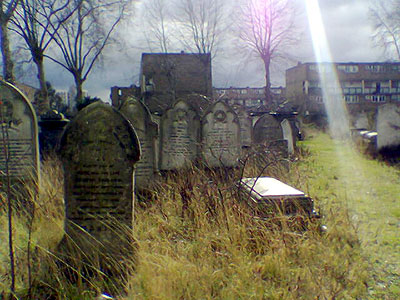 View of cemetery