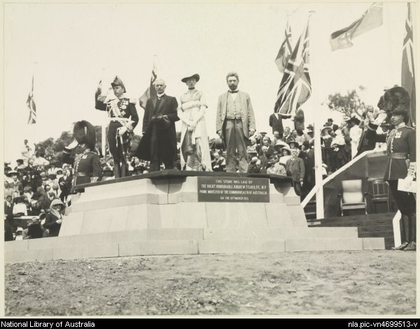 Playing the National Anthem at the Canberra naming ceremony, 12 March 1913