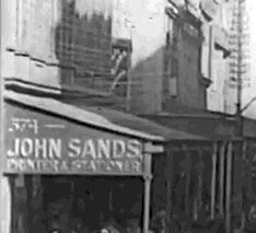 John Sands and neighbouring awnings